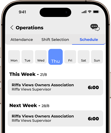 FMS Mobile App Interface